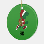 クリスマスランニングのウミガメ5K セラミックオーナメント (左)