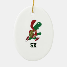 クリスマスランニングのウミガメ5K セラミックオーナメント