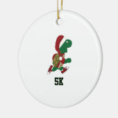 クリスマスランニングのウミガメ5K セラミックオーナメント (左)