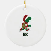 クリスマスランニングのウミガメ5K セラミックオーナメント (裏面)
