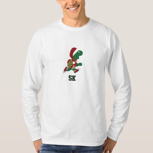 クリスマスランニングのウミガメ5K Tシャツ (正面)