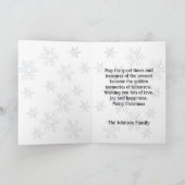 クリスマスランプポストシーズングリーティングカード シーズンカード (内部)