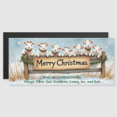 クリスマスランプ磁気グリーティングカード (正面/裏面)