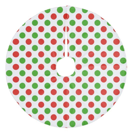 クリスマスラージ水玉模様のツリースカート フリース ツリースカート (正面)