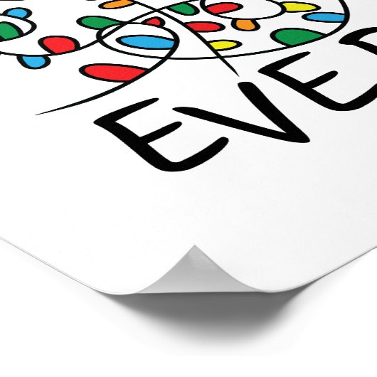 クリスマスラ素晴らしイトが全て絡み合っている ポスター (角)