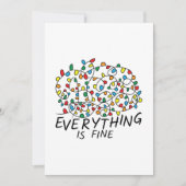 クリスマスラ素晴らしイトが全て絡み合っている 招待状 (正面)