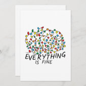 クリスマスラ素晴らしイトが全て絡み合っている 招待状 (正面/裏面)