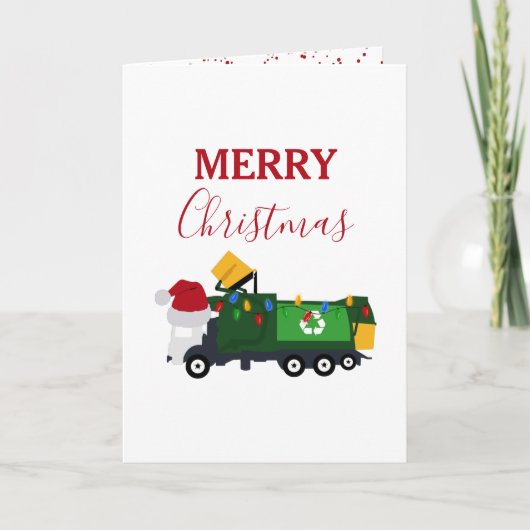 クリスマスリサイクルごみ車 シーズンカード (正面)