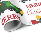 クリスマスリサイクルごみ車 ラッピングペーパー (ロールコーナー)