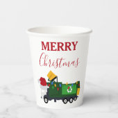 クリスマスリサイクルごみ車 紙コップ (裏面)