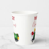 クリスマスリサイクルごみ車 紙コップ (右)