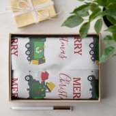 クリスマスリサイクルごみ車 薄葉紙 (ギフト)