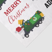 クリスマスリサイクル生ごみトラック名前をカスタムする 薄葉紙 (詳細)