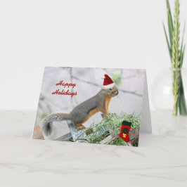 クリスマスリスとクリスマスストッキング シーズンカード