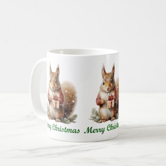 クリスマスリスのマグカップ コーヒーマグカップ (正面左)