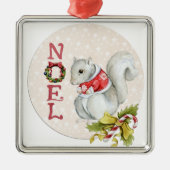 クリスマスリスイラストレーション メタルオーナメント (正面)