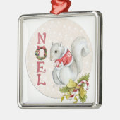 クリスマスリスイラストレーション メタルオーナメント (左)