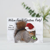 クリスマスリスカード 招待状 (スタンド正面)