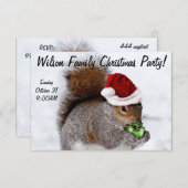 クリスマスリスカード 招待状 (正面/裏面)