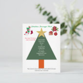 クリスマスリストスカベンジャー狩りゲームカード 招待状 (スタンド正面)