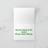 クリスマスリスホリデーグリーティングカード シーズンカード (内部)