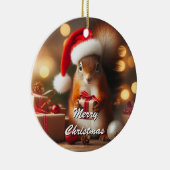 クリスマスリス保持オーナメントカスタマイズ セラミックオーナメント (右)