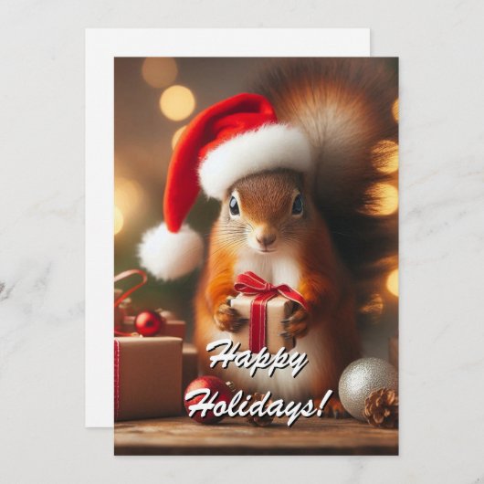 クリスマスリス保持ギフトのカスタマイズ可能なカード シーズンカード (正面/裏面)