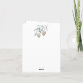 クリスマスリス冬の森 シーズンカード (裏面)