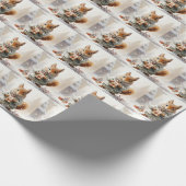 クリスマスリス包装紙 ラッピングペーパー (角)