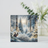 クリスマスリス魔法の魅惑的な冬の森 シーズンカード (スタンド正面)