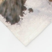 クリスマスリス フリースブランケット (角)