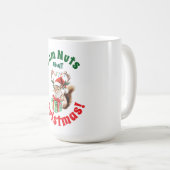 クリスマスリス&〔雄ジカの〕枝角&ギフトボックス コーヒーマグカップ (正面右)