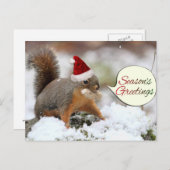クリスマスリス（雪） シーズンポストカード (正面/裏面)