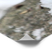 クリスマスリス（雪） ポスター (角)