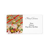 クリスマスリターン/出荷住所 シール (正面)