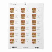 クリスマスリターン/出荷住所 シール (フルシート)