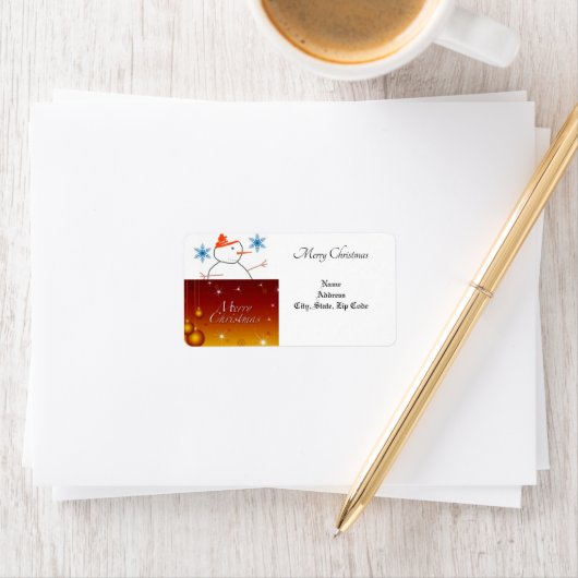 クリスマスリターン/出荷住所 シール (インサイチュ)