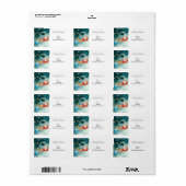 クリスマスリターン/出荷住所 シール (フルシート)