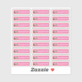 クリスマスリップグロス包装ロゴブランディング シール (シート)