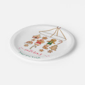 クリスマスリトルクッキーモーリーベビーシャワー ペーパープレート (アングル)