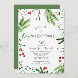 クリスマスリハーサルディナー招待状 招待状