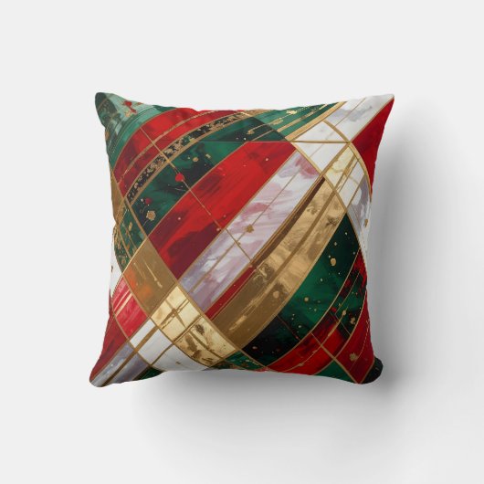 クリスマスリボン クッション (裏面)