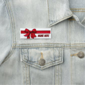 **クリスマスリボン**クリスマスイベント 名札 (インサイチュ)