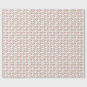 クリスマスリボン ラッピングペーパー (フラット)