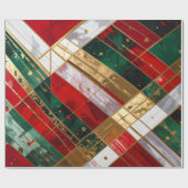 クリスマスリボン ラッピングペーパー (フラット)