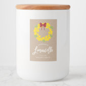 クリスマスリモンチェロリース、ラベル フードラベル (正面)