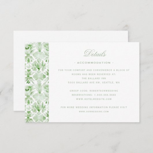 クリスマスリースとキャンディーケーンボウ詳細 サンキューカード (正面/裏面)