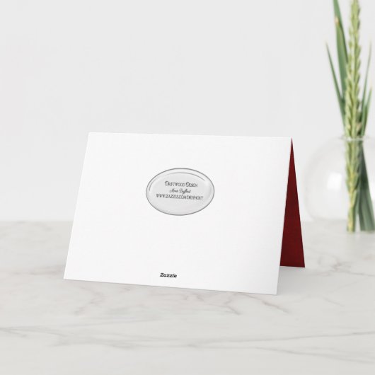 クリスマスリースとトゲの冠 シーズンカード (裏面)