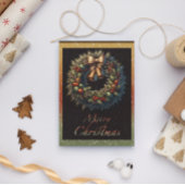 クリスマスリースとベルズホリデーグリーティングカード シーズンカード