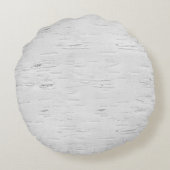 クリスマスリースとレッドボウオン樺の木 ラウンドクッション (裏面)